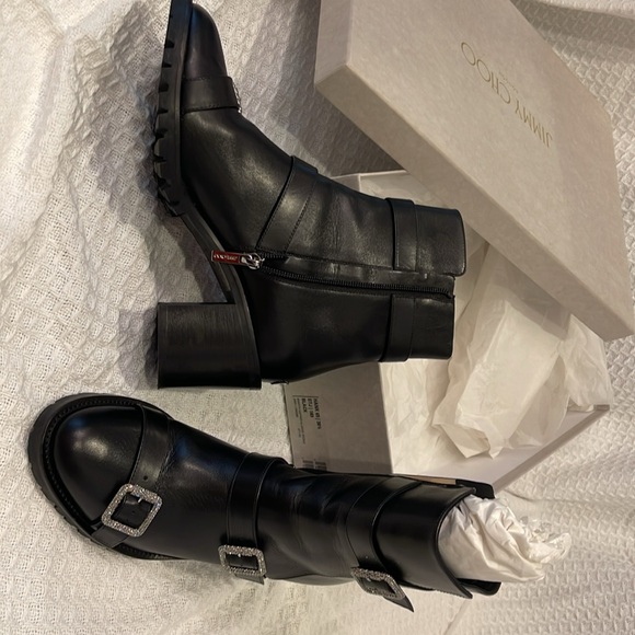 Jimmy Choo: Hank 65 boots : Black - Picture 14 of 14
